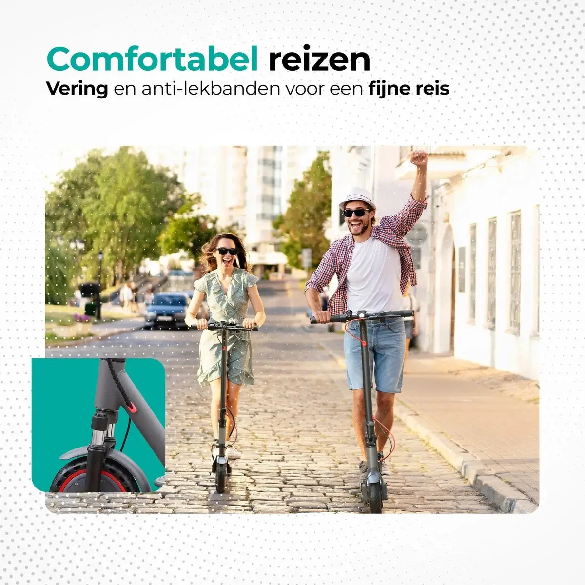 Stay-on Aovopro AP07 Elektrische Step Met Knipperlicht en Vering elektrische step