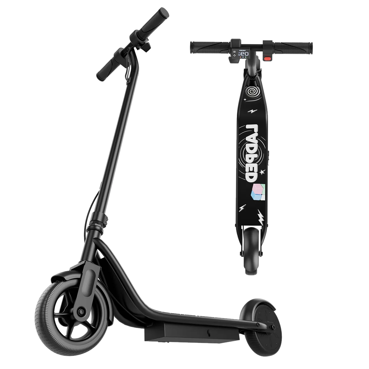 Stay-on KIDS Stay-on LP-65 Zwart elektrische kinderstep elektrische step